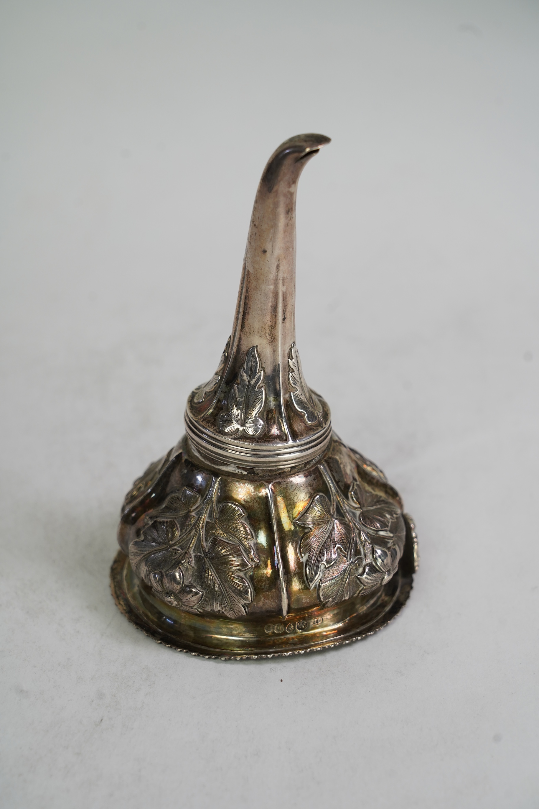 A William IV silver wine funnel, by John Evans II
